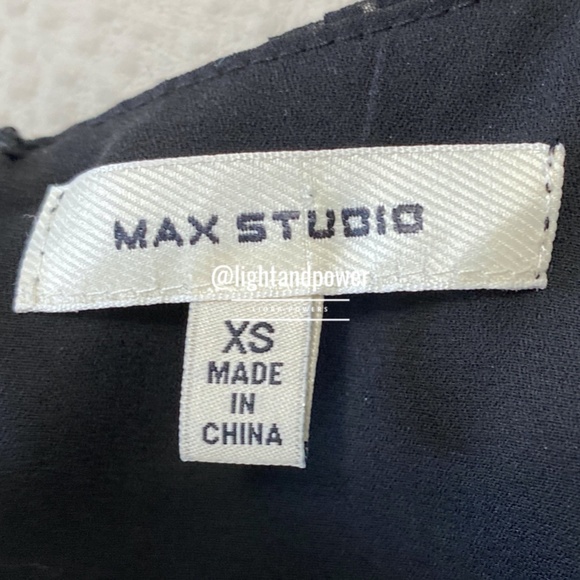 Max Studio Black Polk Dot Dress XS EUC - Picture 9 of 10